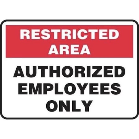 Accuform RESTRICTED AREA SAFETY SIGN AUTHORIZED MADM910XP